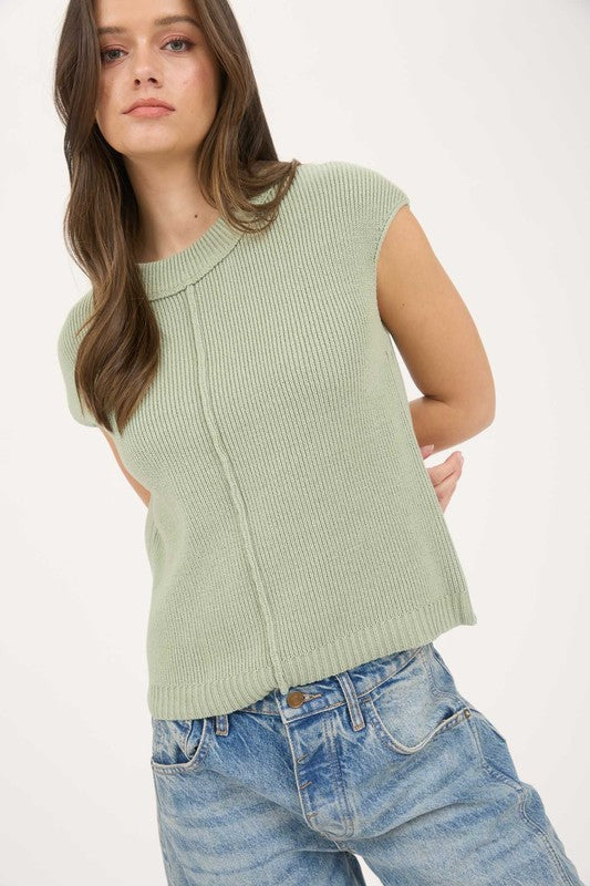 Marcy Top in Sage