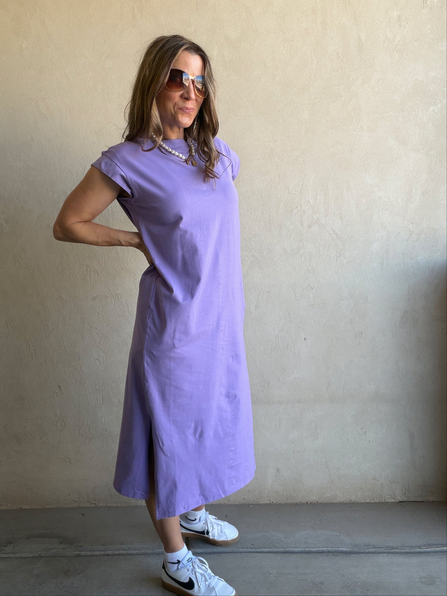 Mindi Dress in Purple