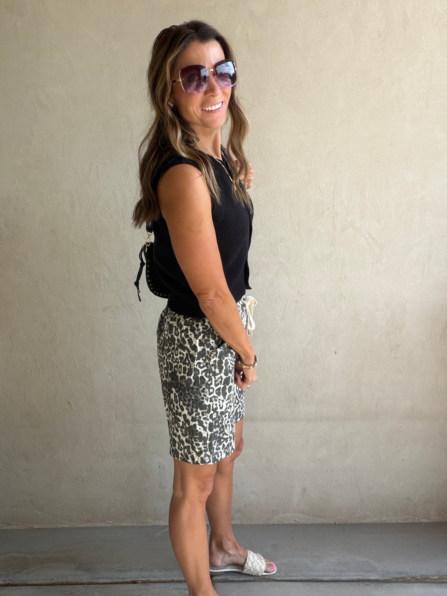 Leila Leopard Shorts
