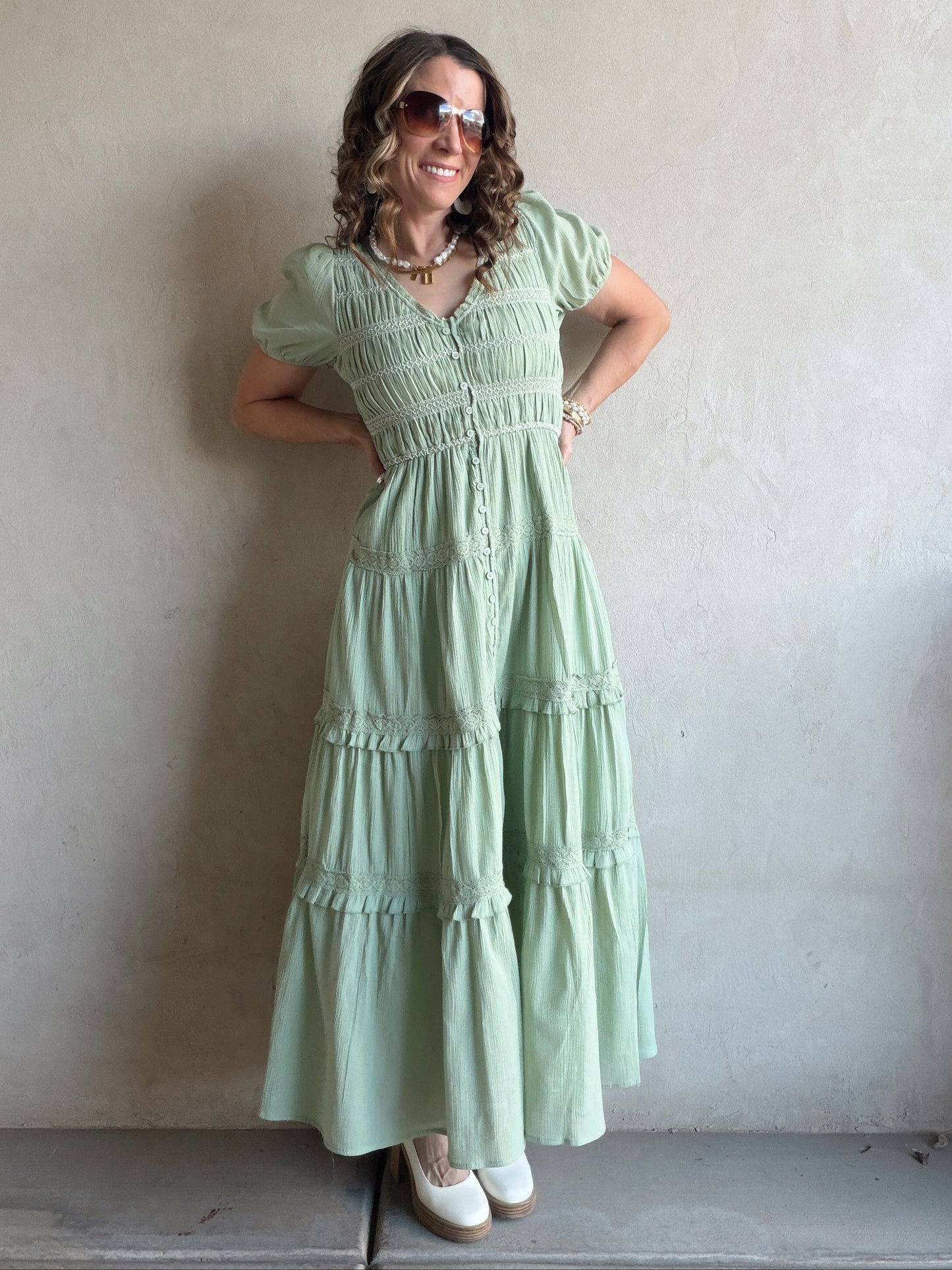 Brandy Dress in Green