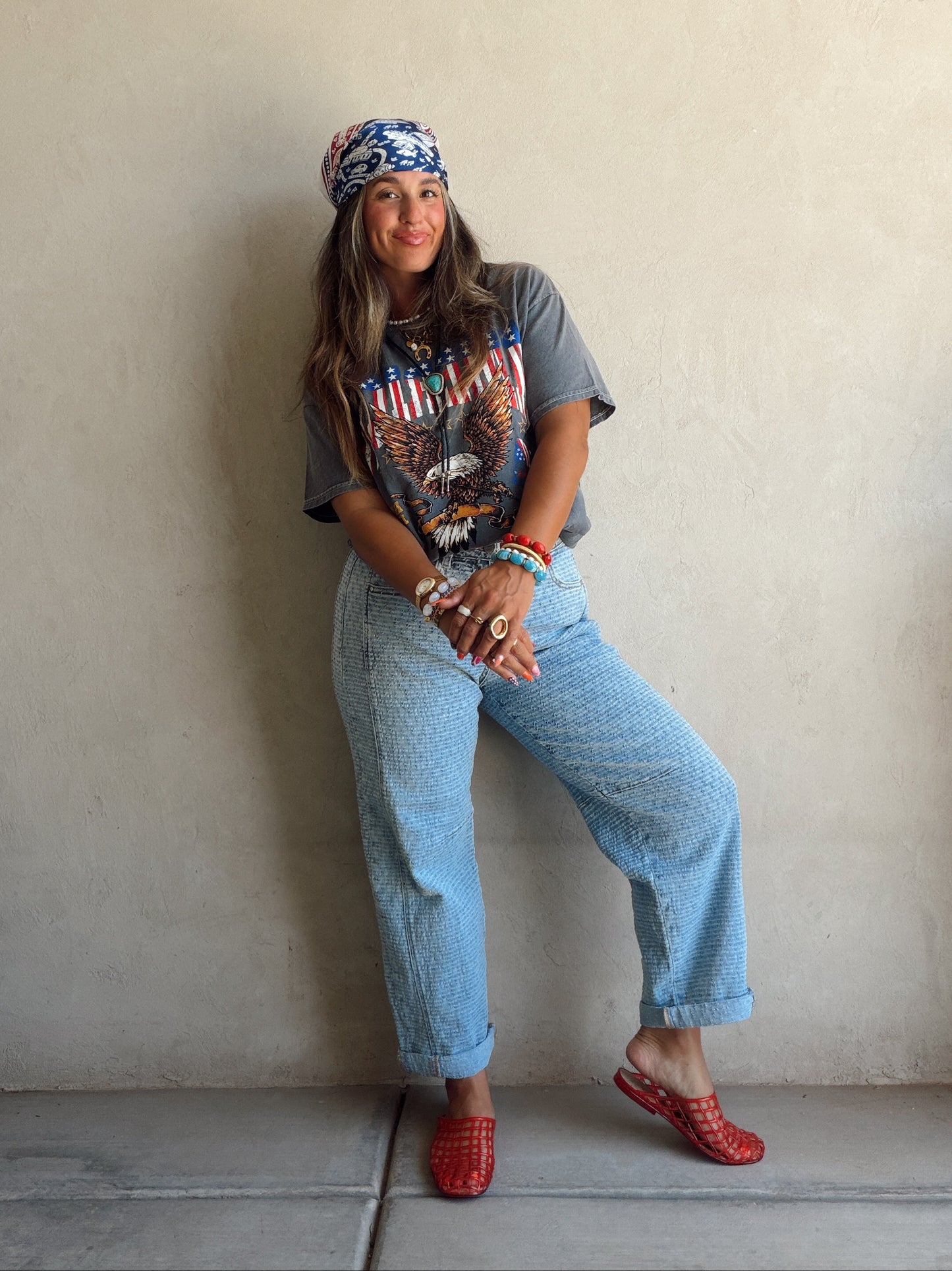 Lilly Light Wash Barrel Jeans