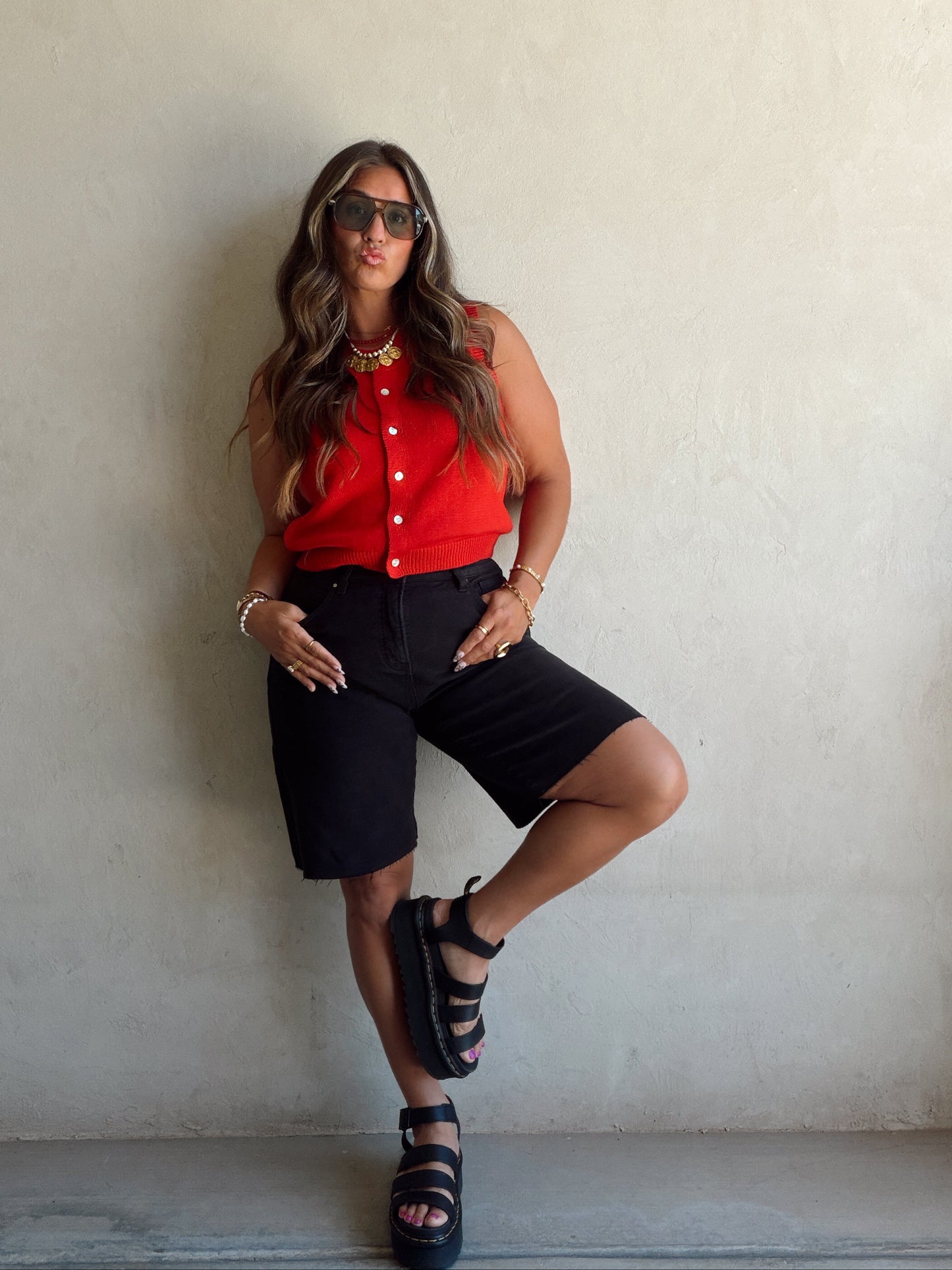 Charity Bermuda Shorts in Black