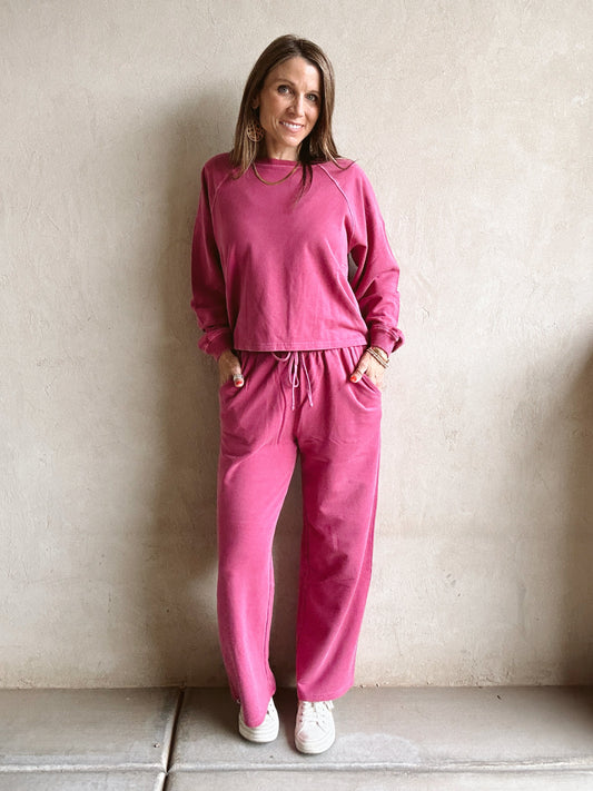 Isla Set in Raspberry