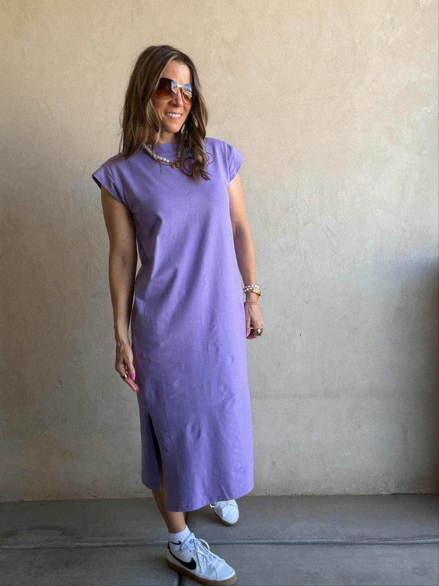 Mindi Dress in Purple