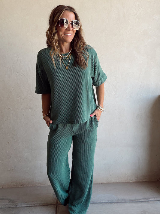 Ruby Set in Green