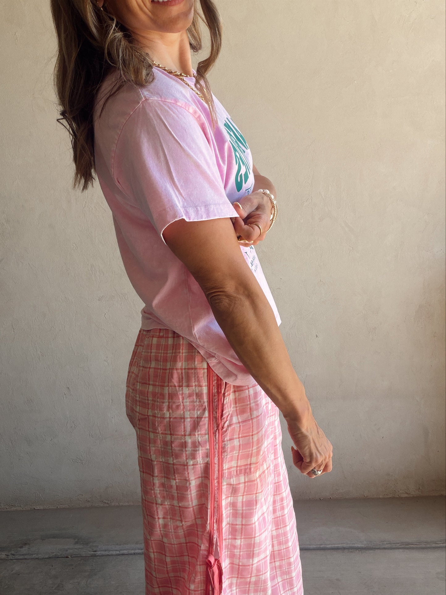 Channing Strawberries Tee in Pink