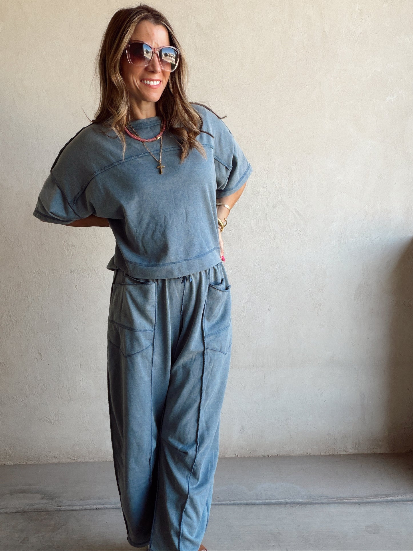 Clara Set in Slate Blue