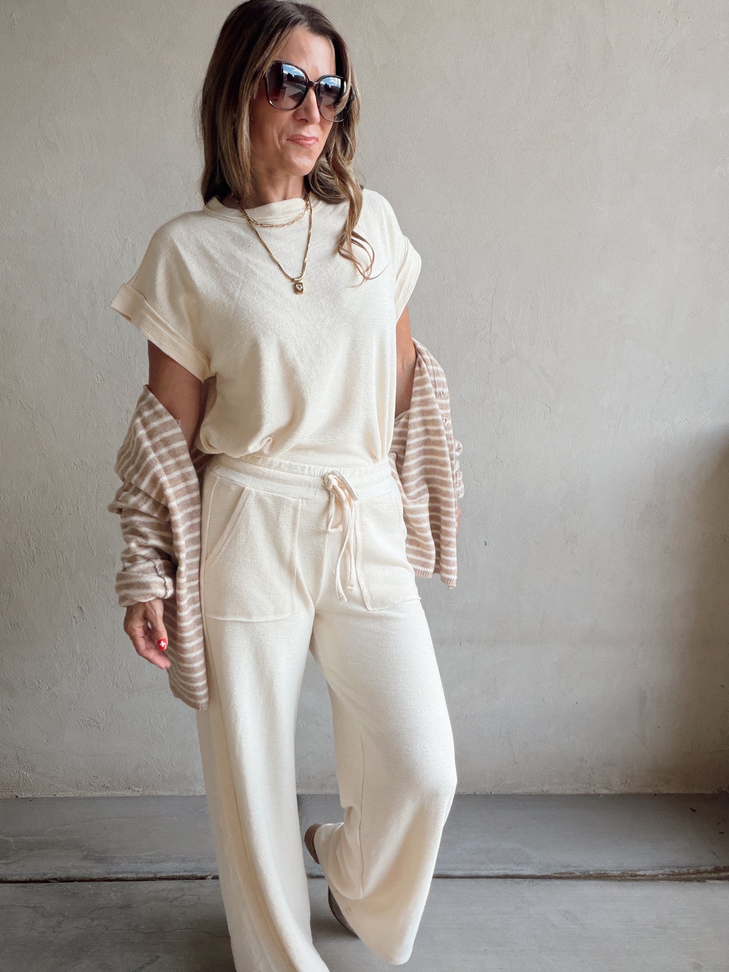 Bridget Cardigan in Light Mocha