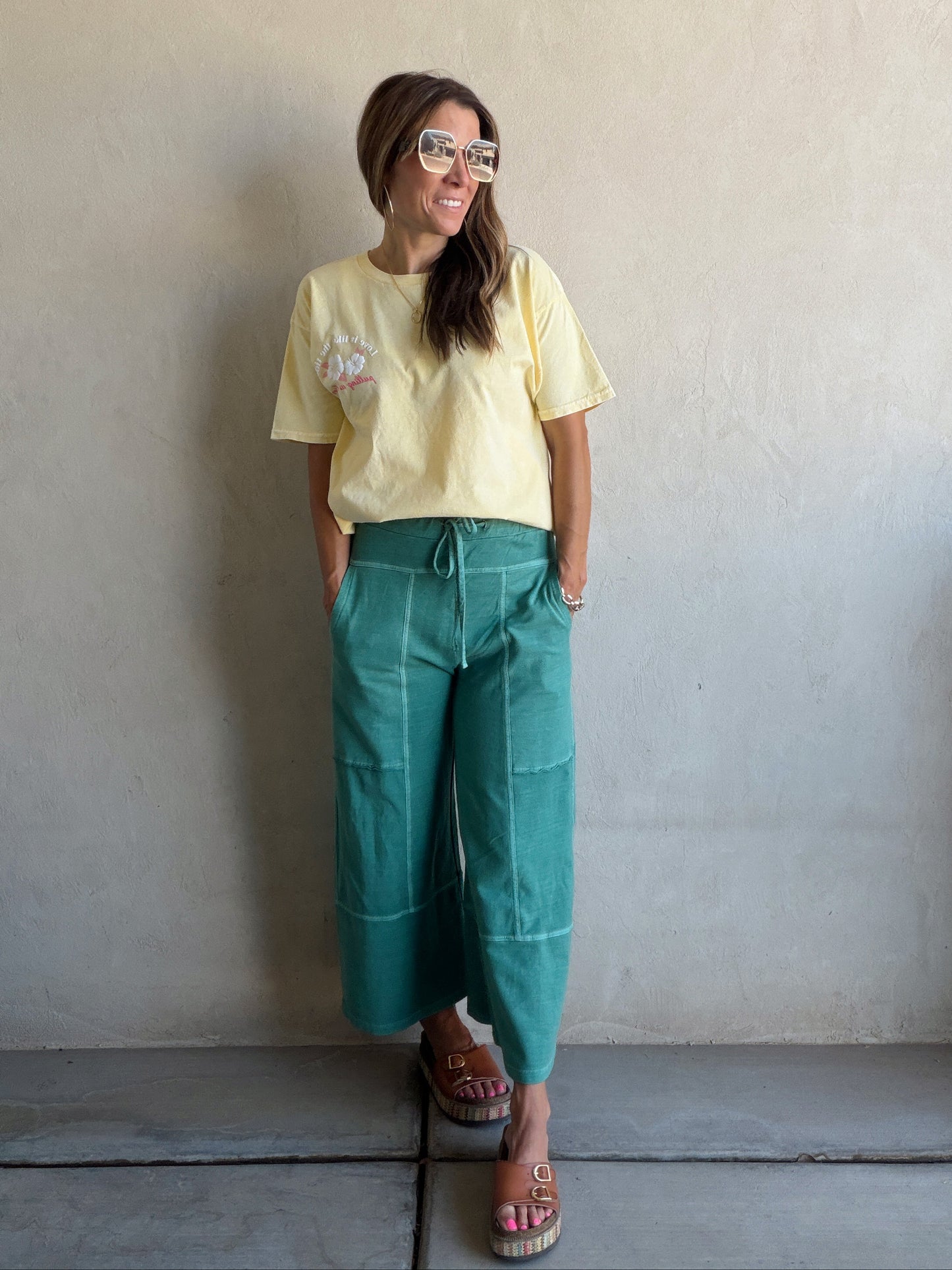 Sandy Pants in Teal