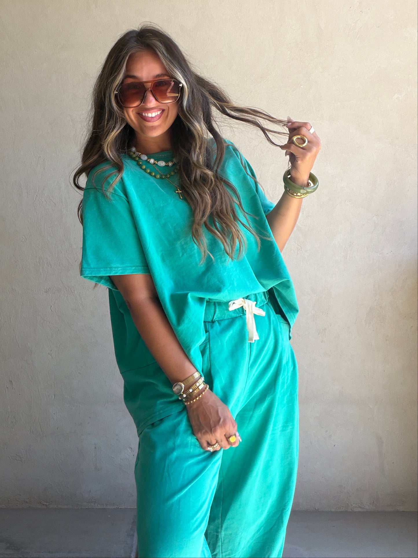 Kenna Set in Emerald