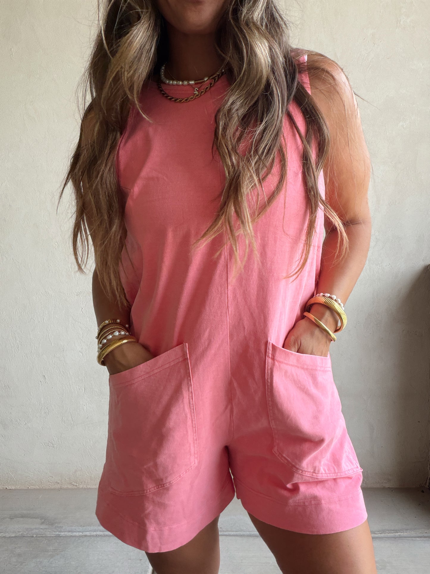 Lynae Romper in Pink