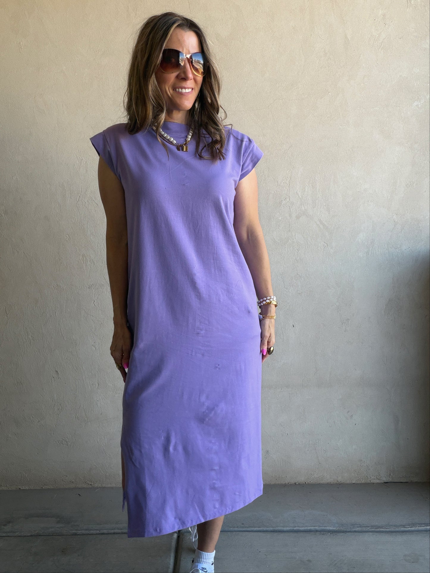 Mindi Dress in Purple