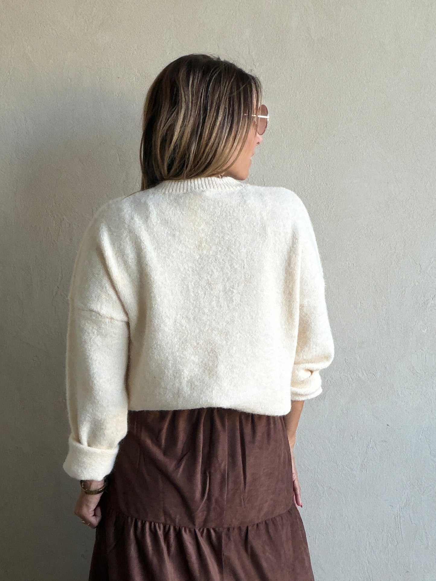 Mallard Duck Sweater in Cream