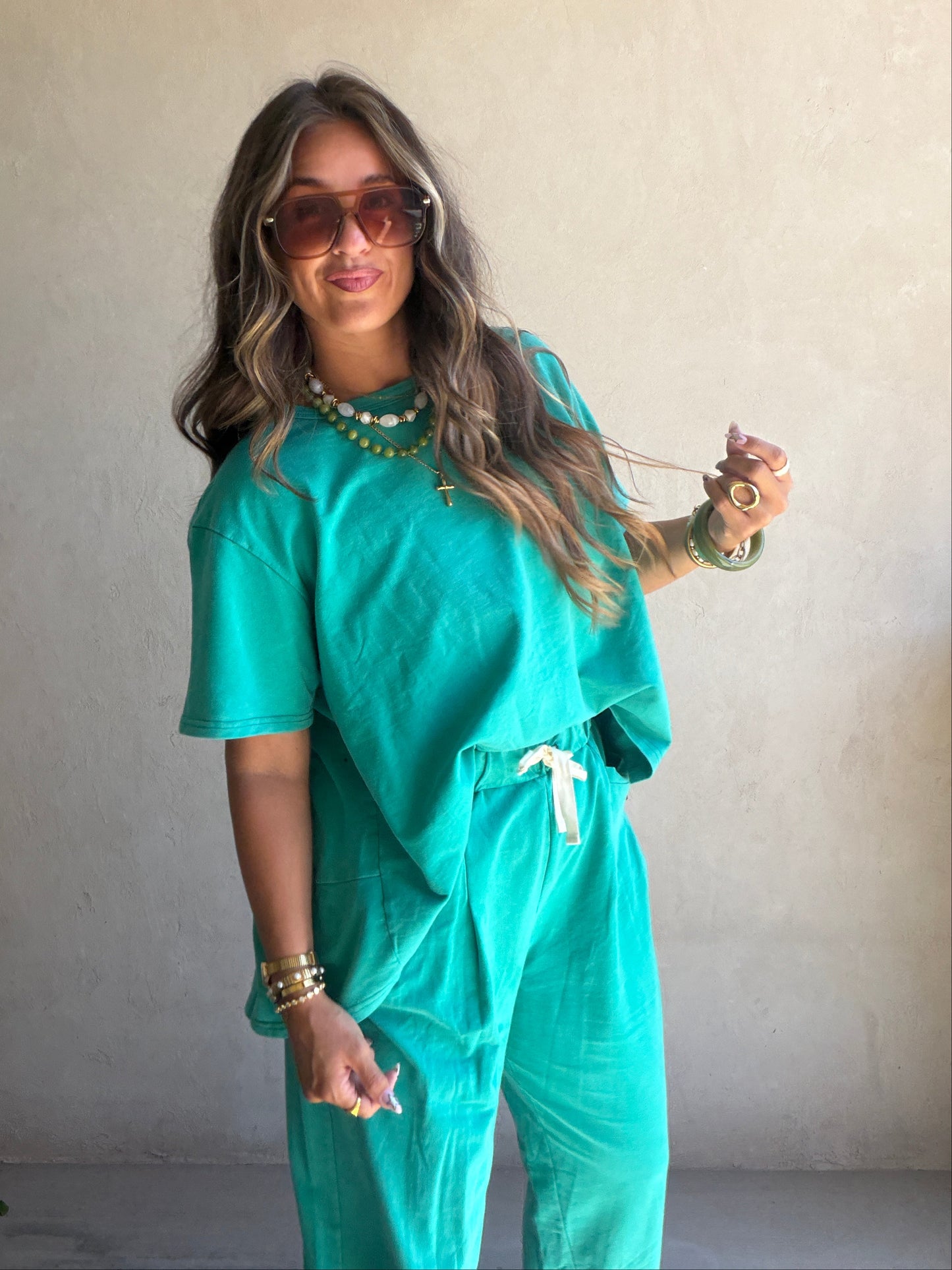Kenna Set in Emerald
