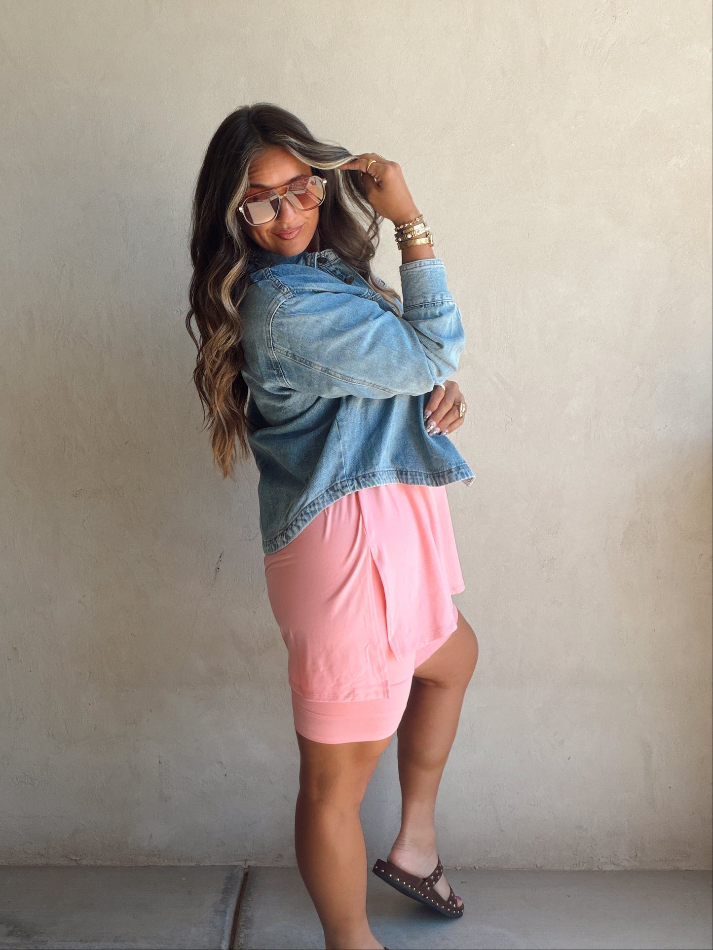 Bree Cropped Medium Wash Denim Jacket