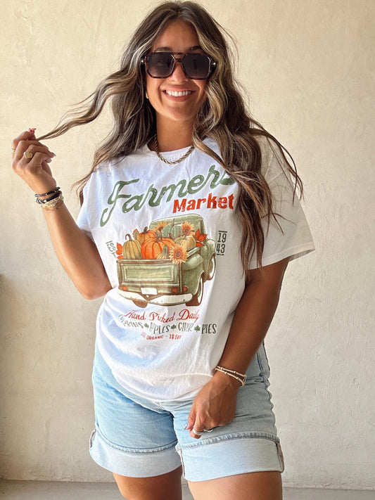 Farmer’s Market Tee in Ivory