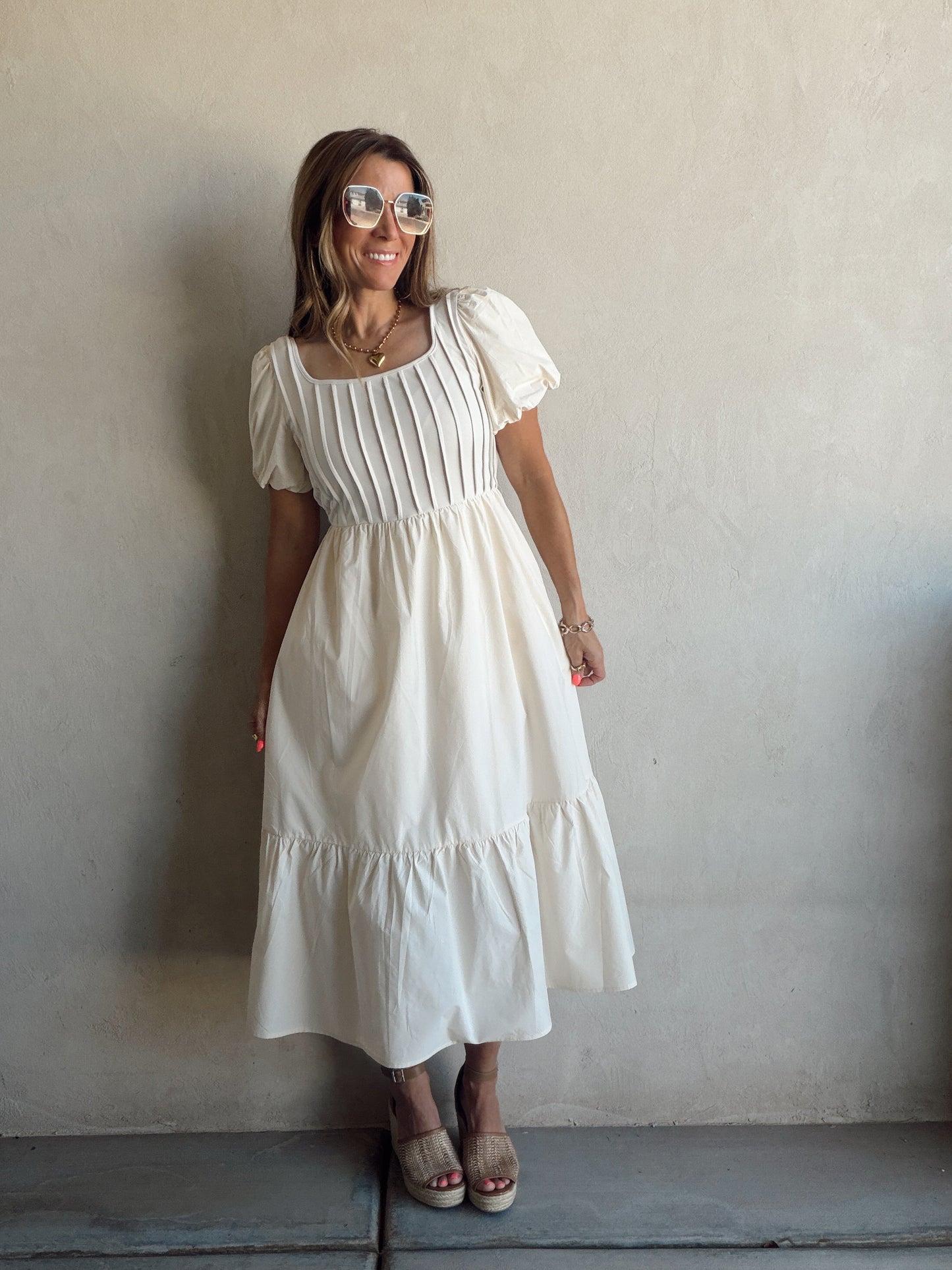 Julie Dress in Cream