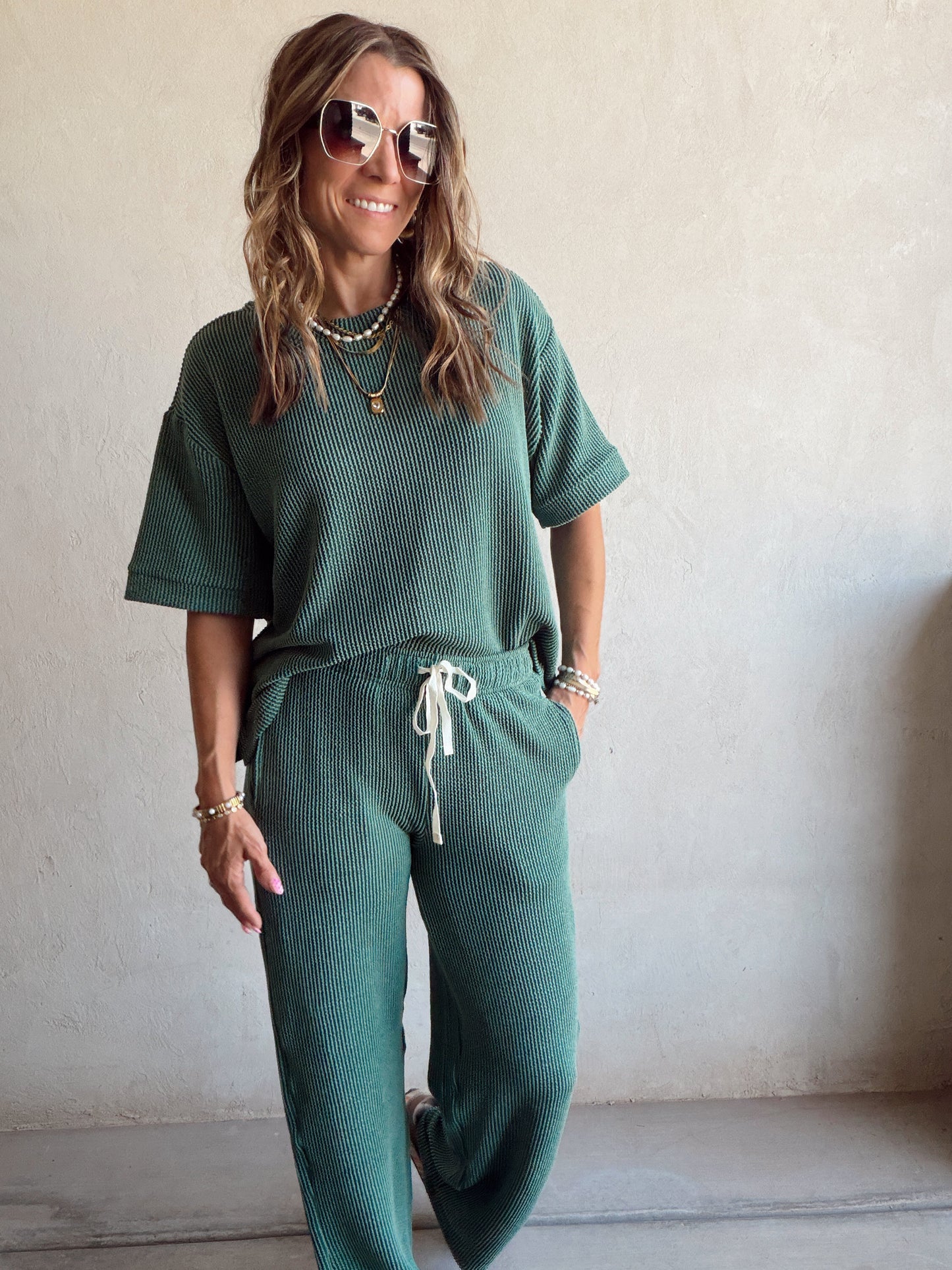 Ruby Set in Green