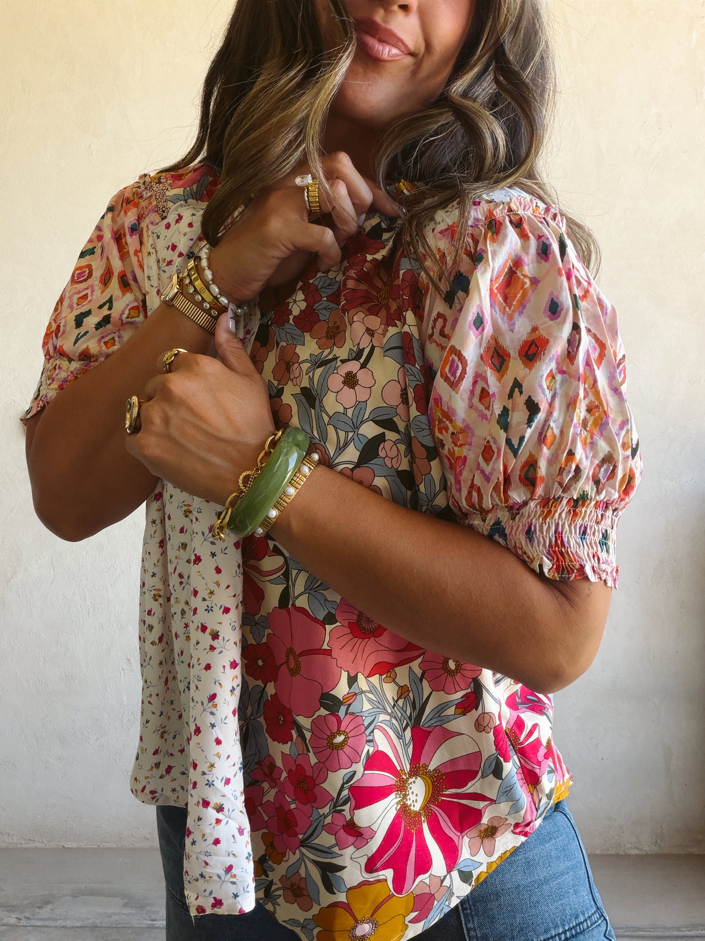 Finley Floral Top in Multi