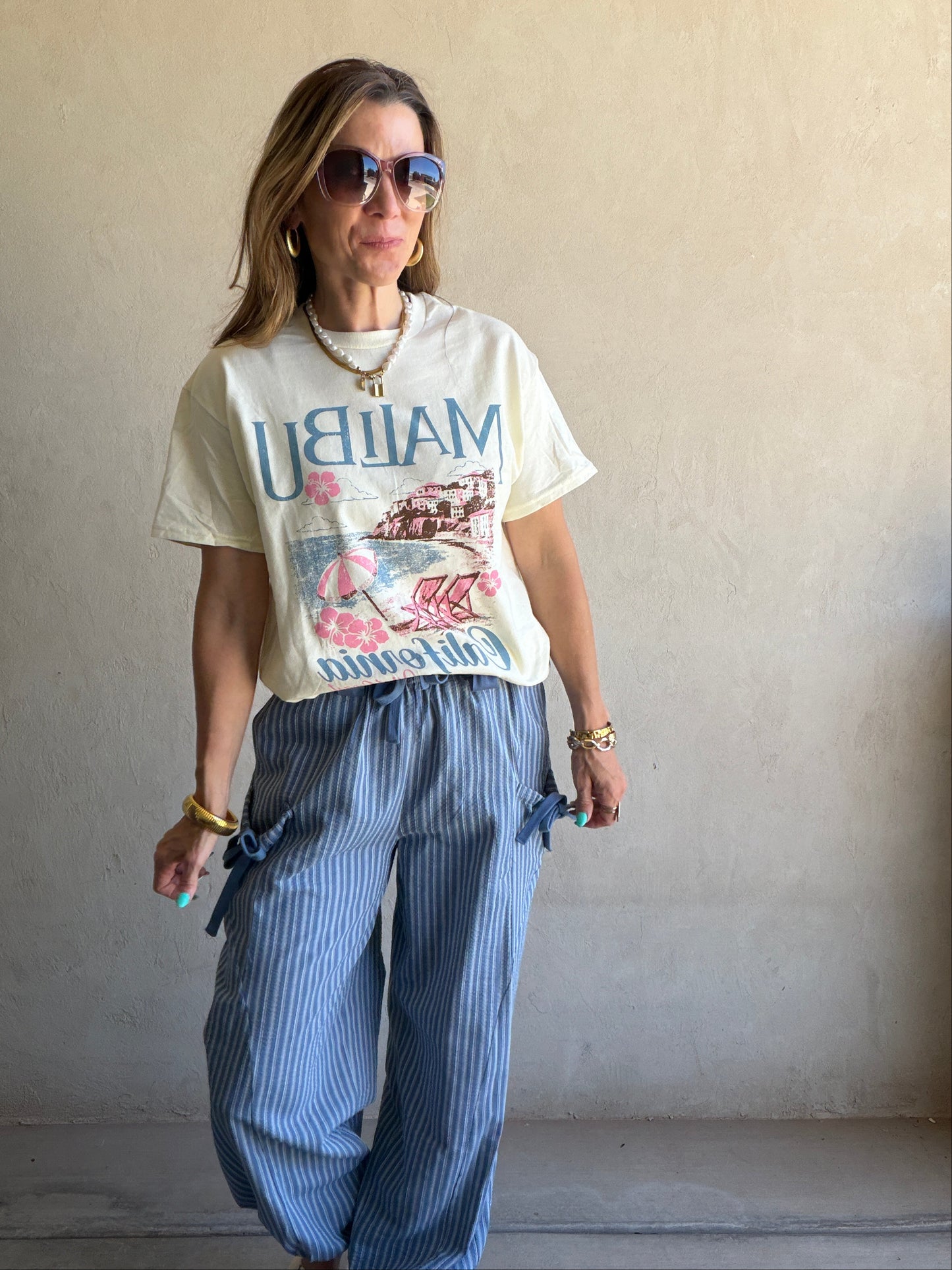 Anna Parachute Pants in Navy