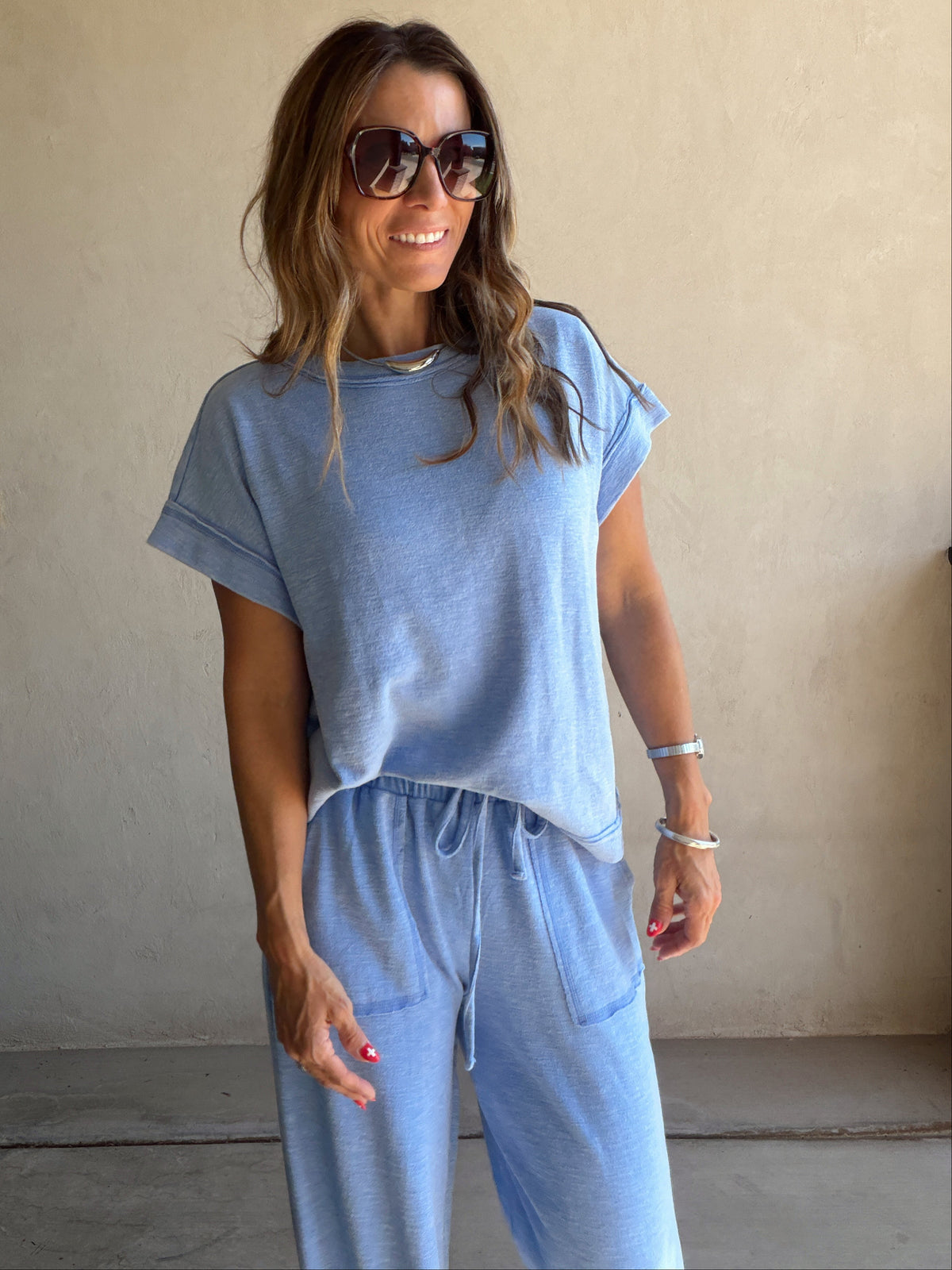 Vanessa Set in Cornflower Blue