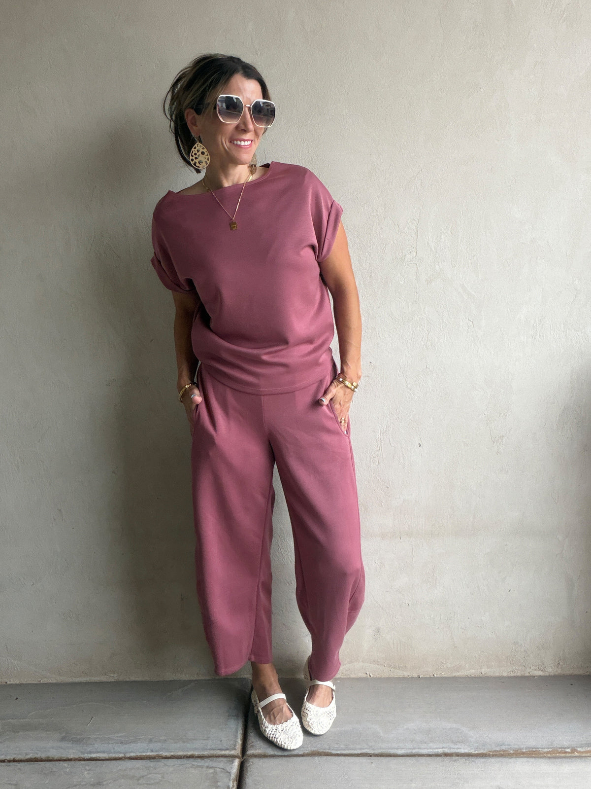 Keri Set in Dusty Rose