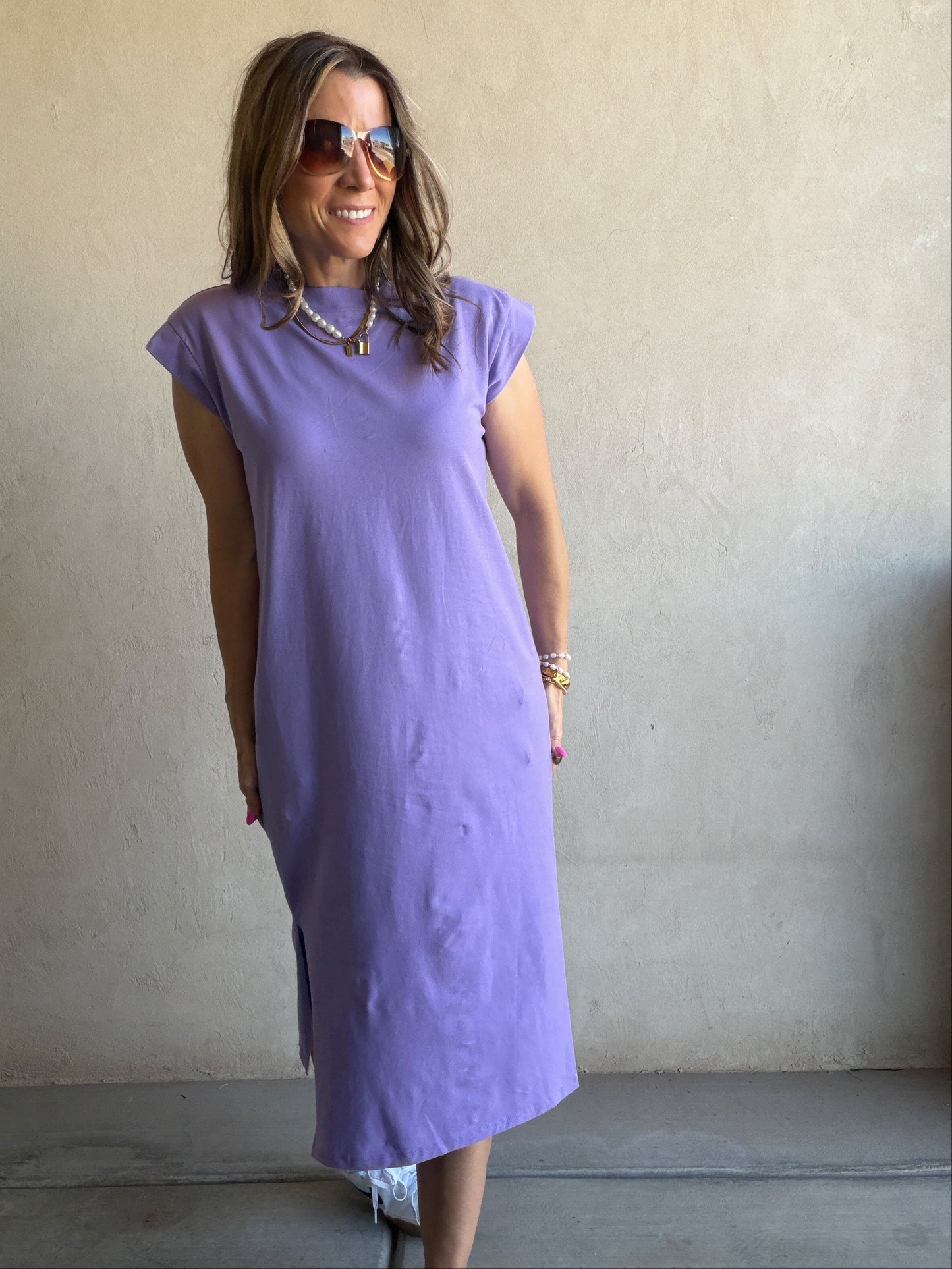 Mindi Dress in Purple