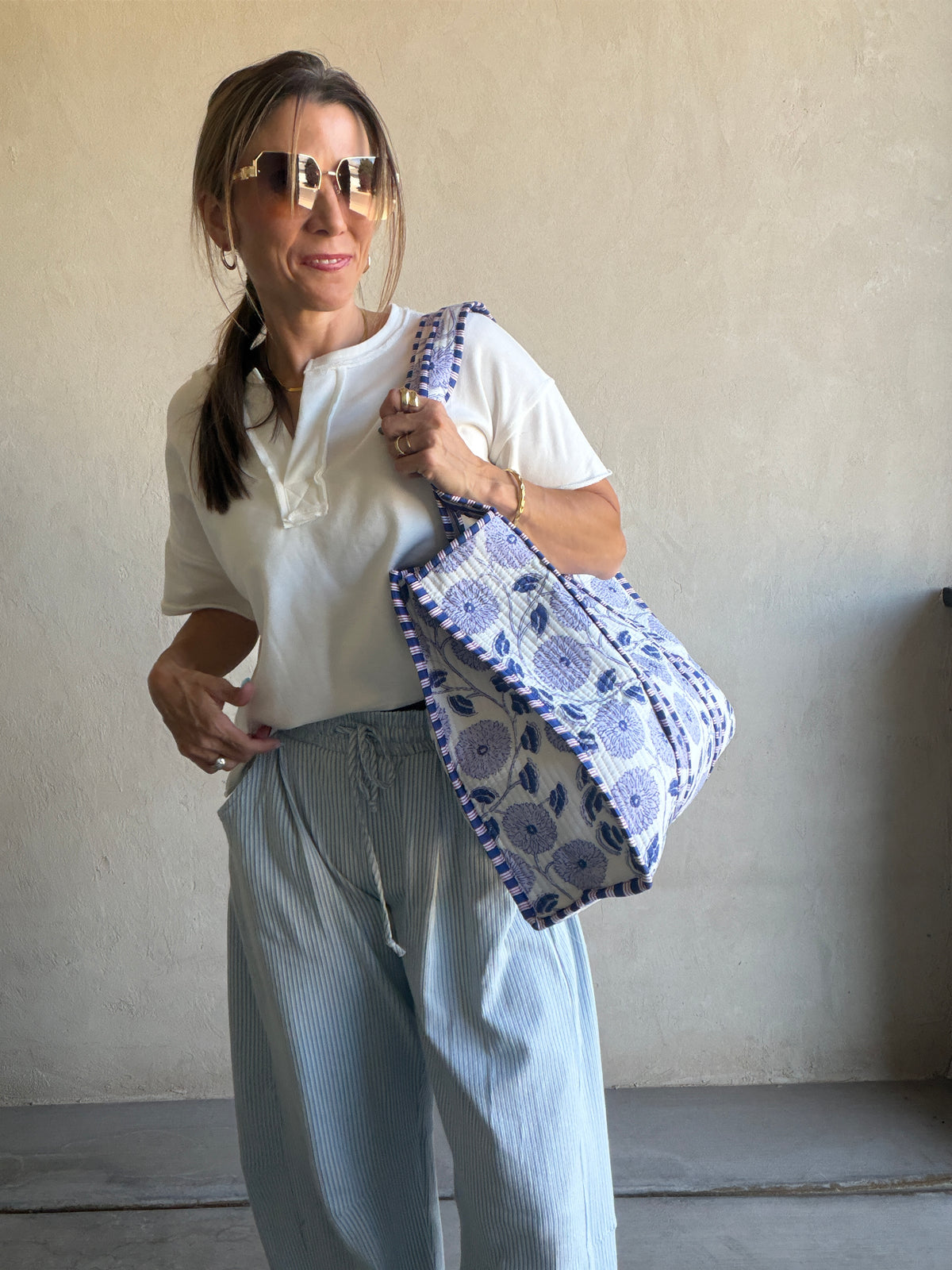 Mindee Quilted Bag – Blue & Dreamy Periwinkle