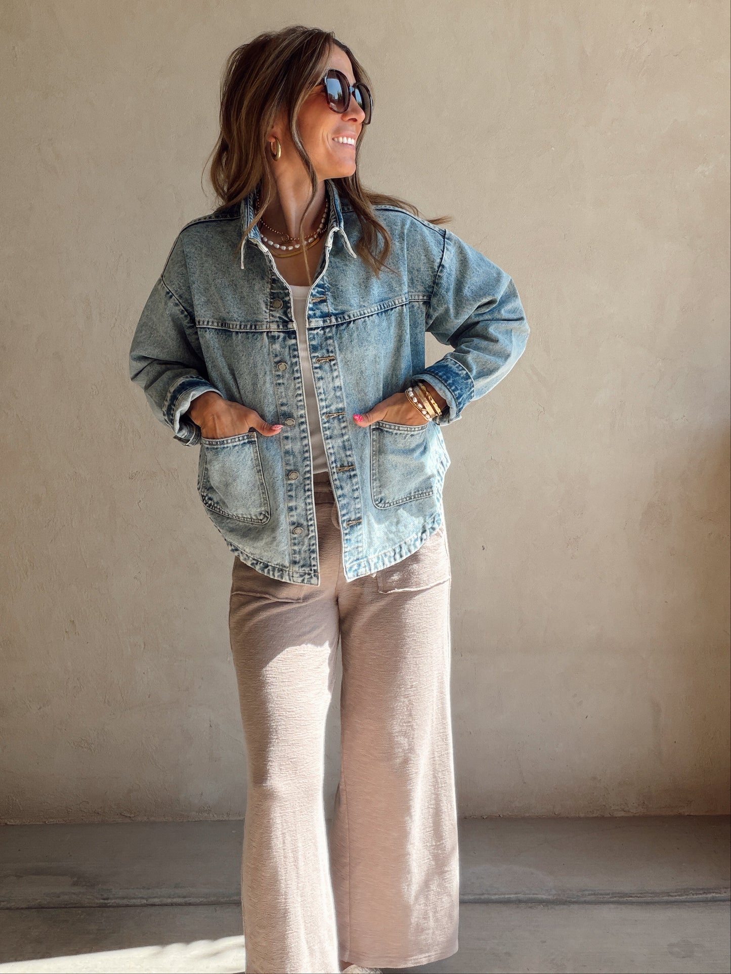 Rebecca Distressed Denim Jacket