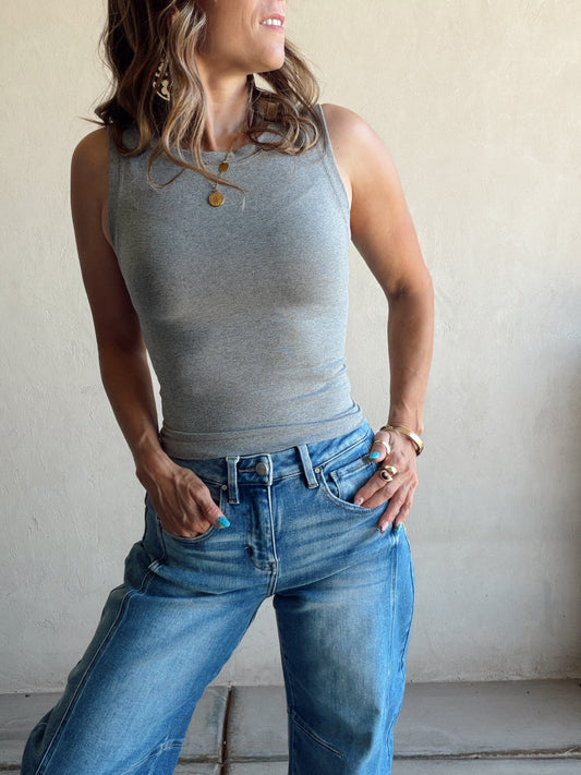 Aubrey Tank in Gray
