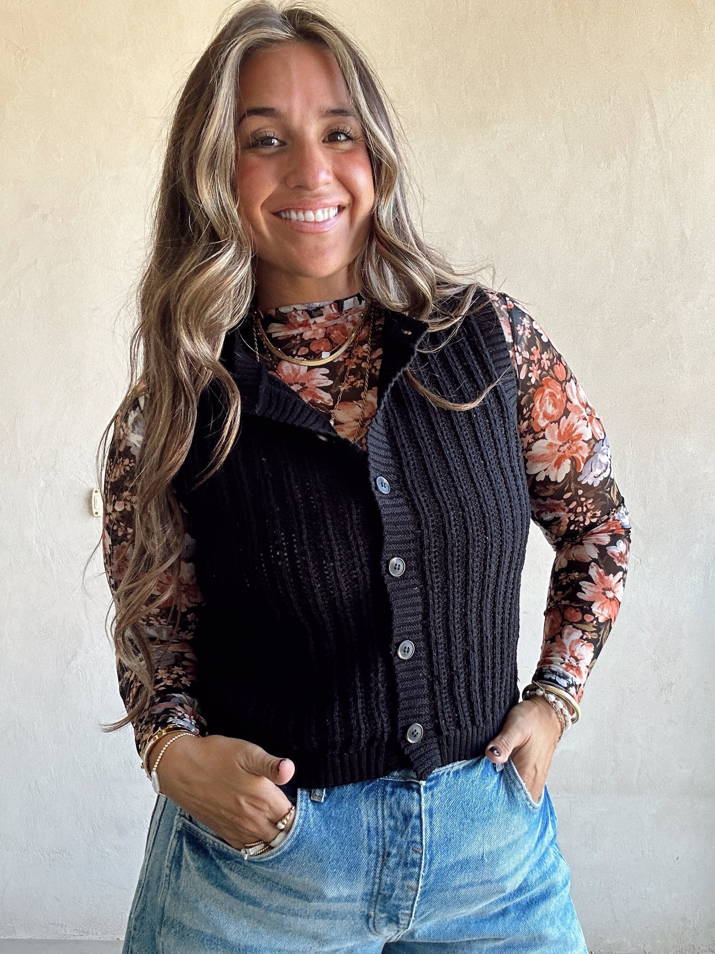 Brielle Vest in Black