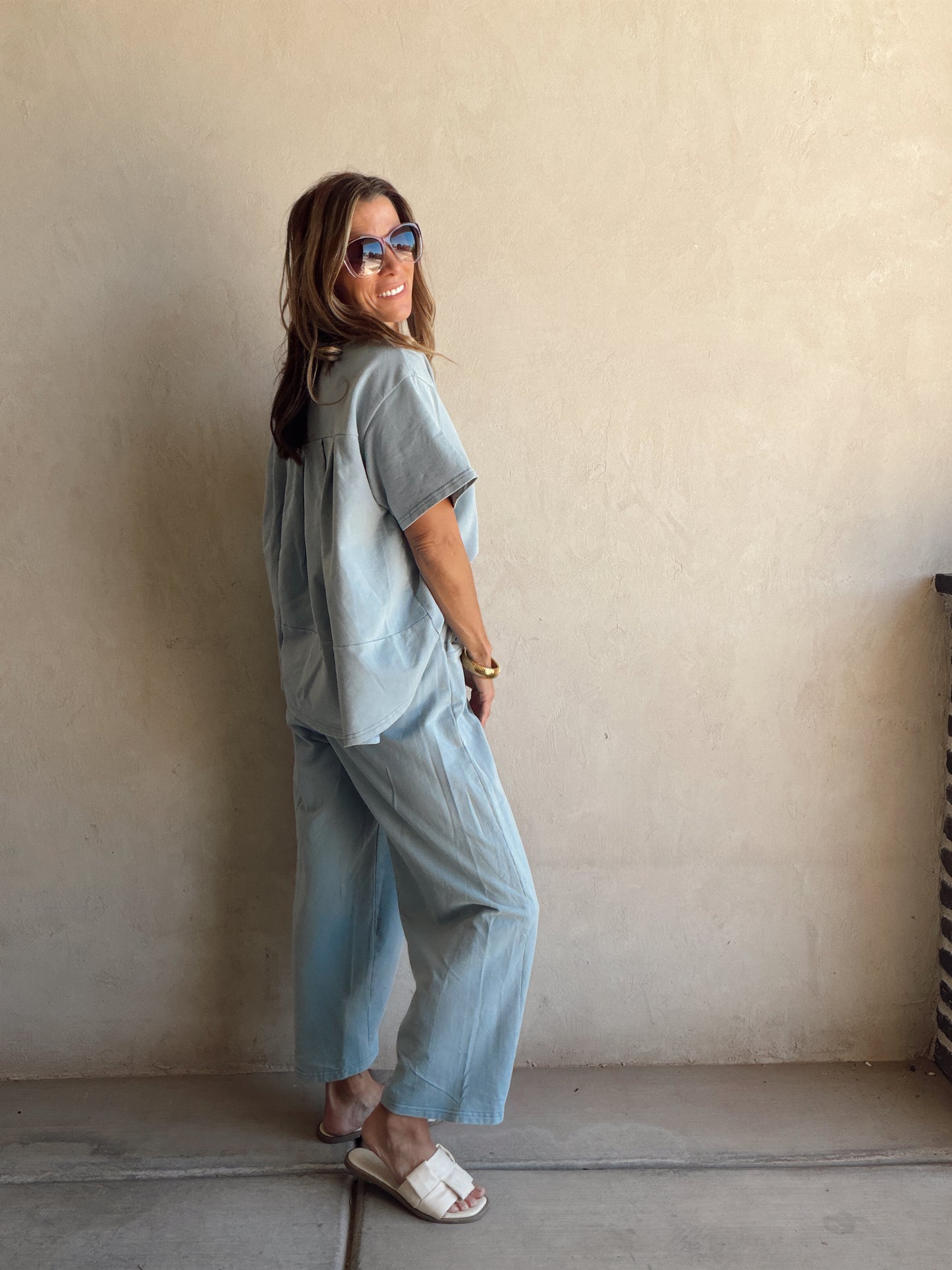 Kenna Set in Dusty Blue