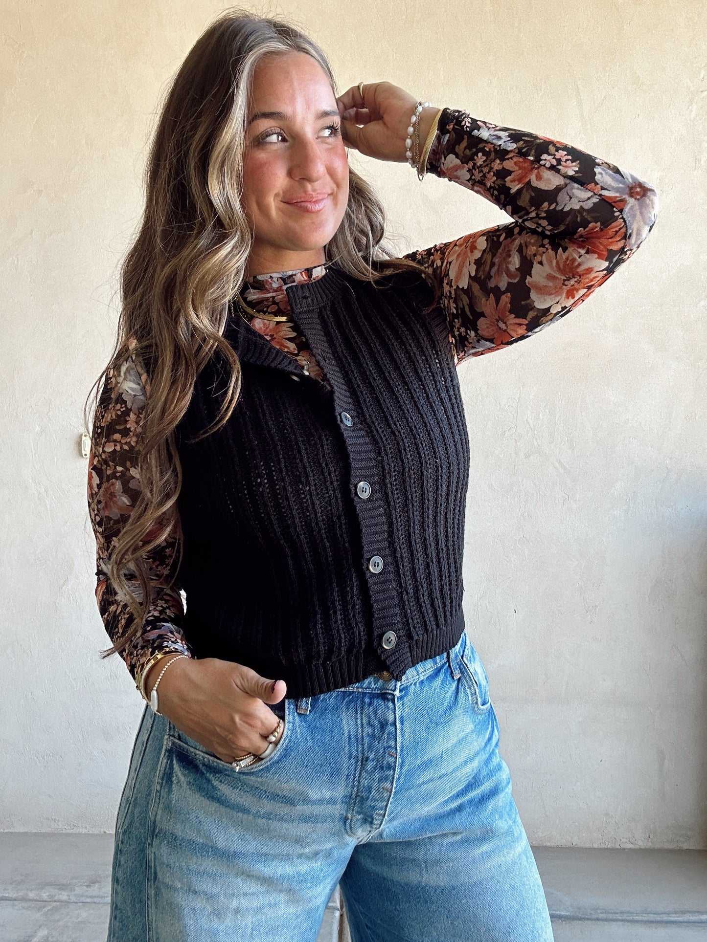 Brielle Vest in Black