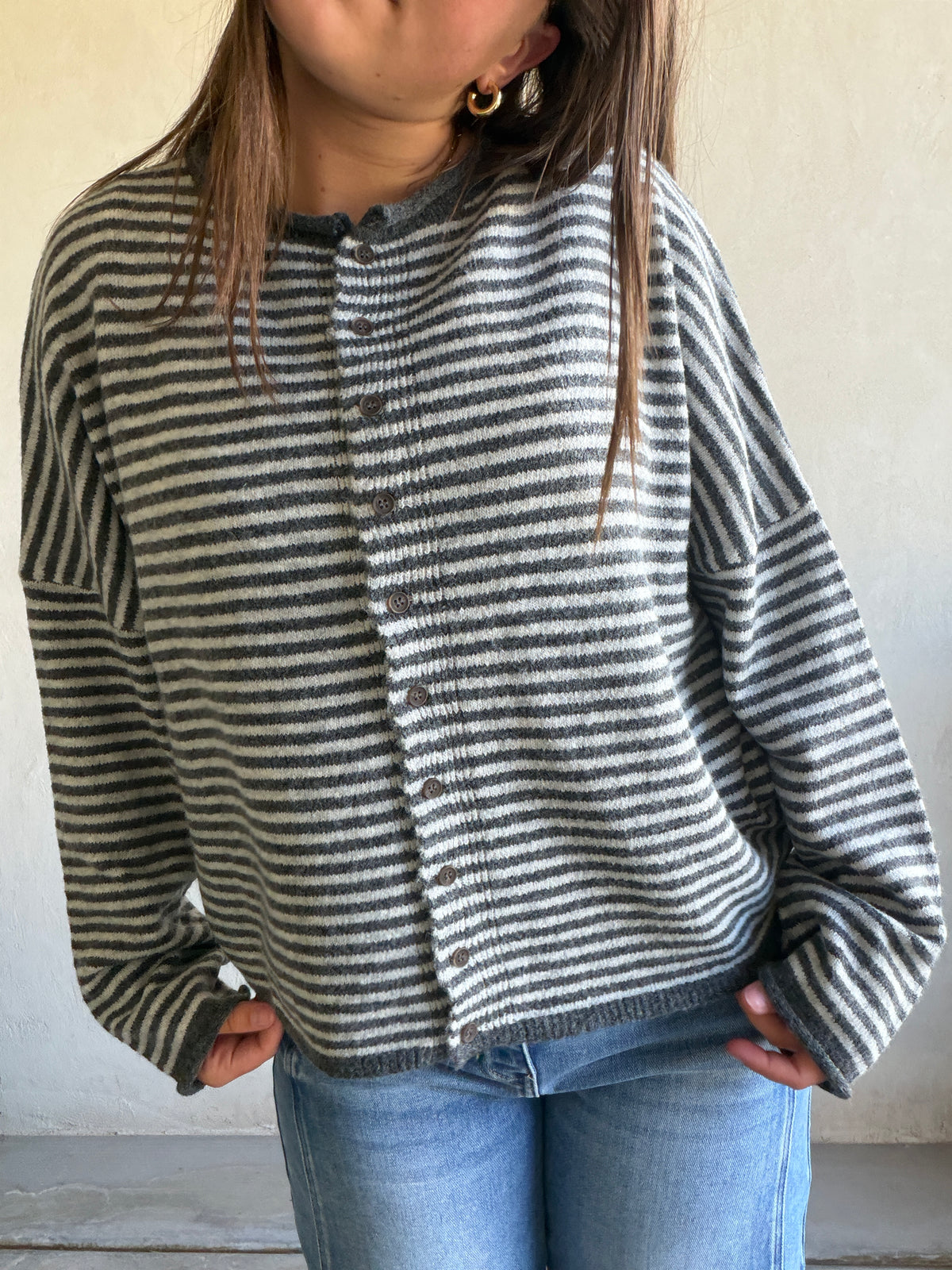 Bridget Cardigan in Charcoal