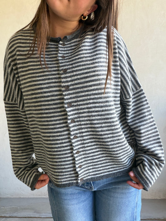 Bridget Cardigan in Charcoal