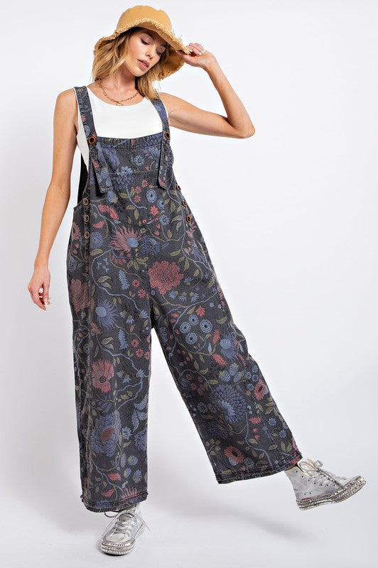 Frankie Floral Overalls