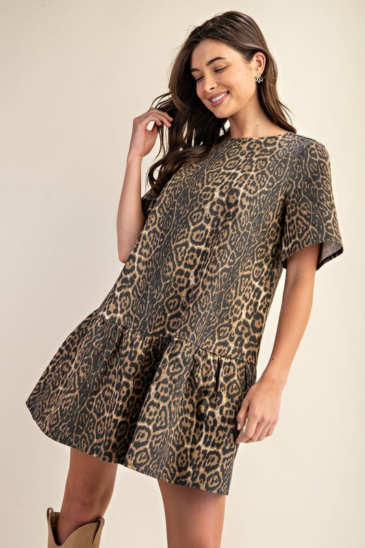 Lola Leopard Print Dress