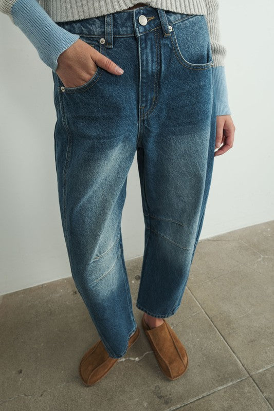 Bailey Barrel Jeans in Denim