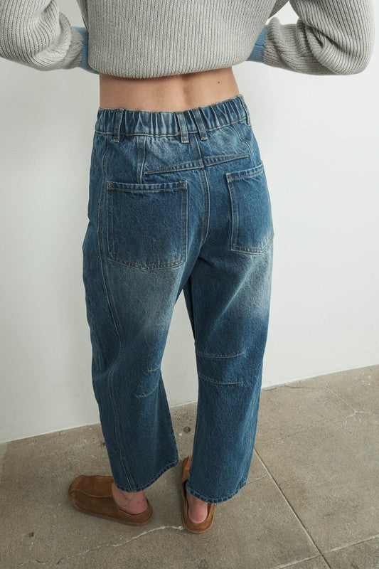 Bailey Barrel Jeans in Denim