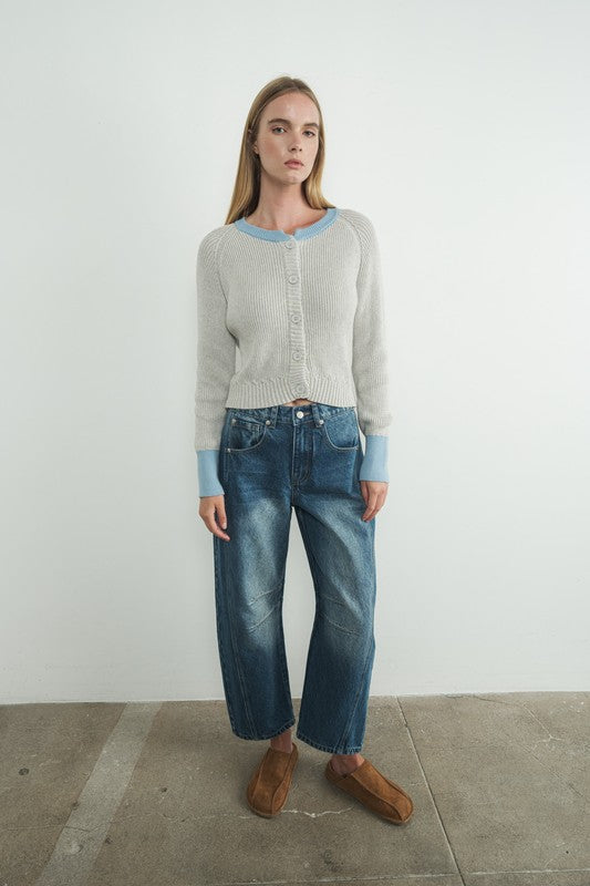 Bailey Barrel Jeans in Denim