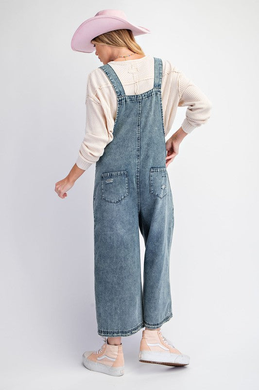 Elana Overalls in Denim