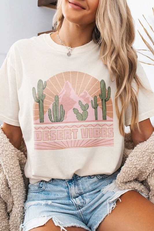 Desert Vibes Tee in Cream