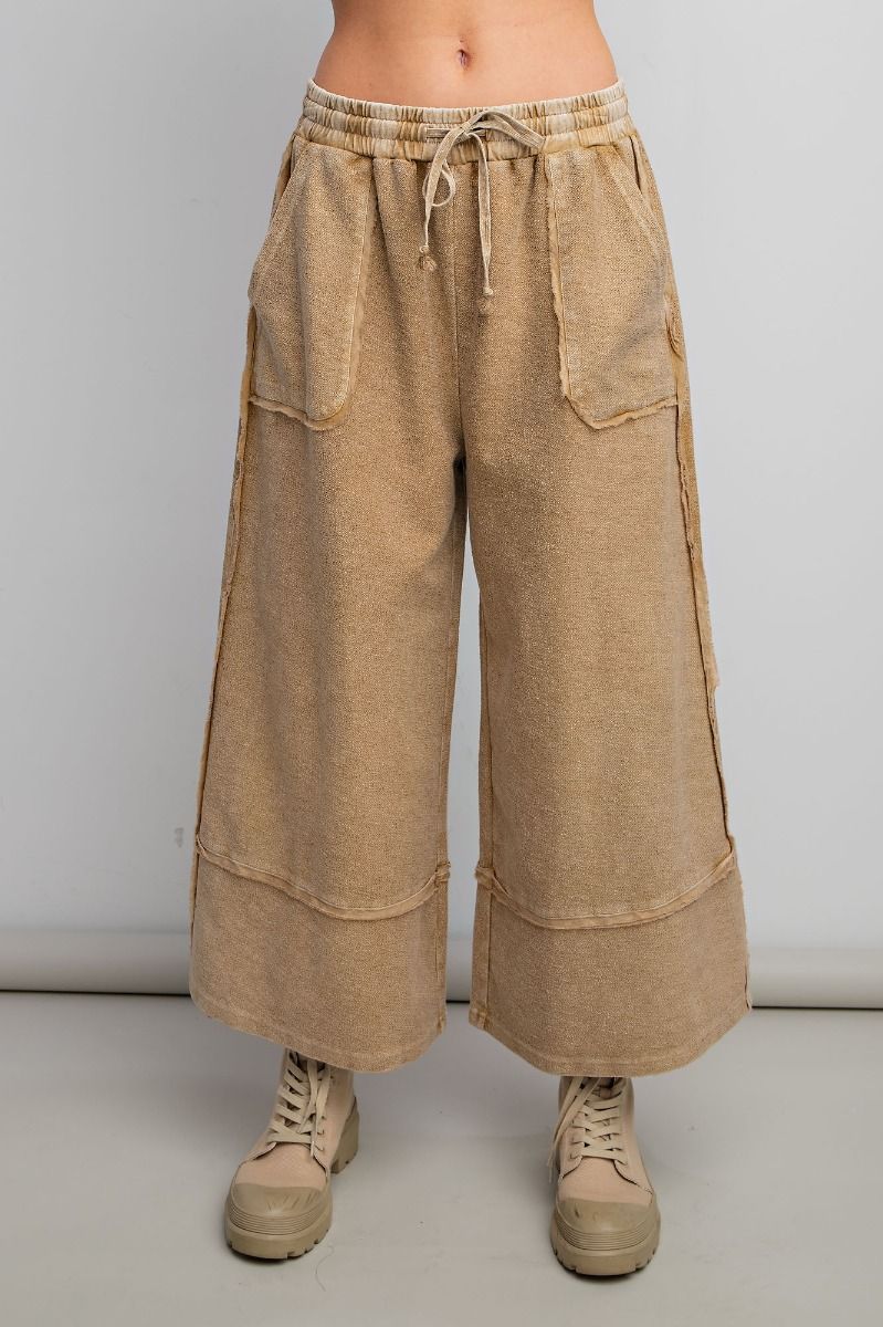 Wide Leg Palazzo Pants in Pretzel