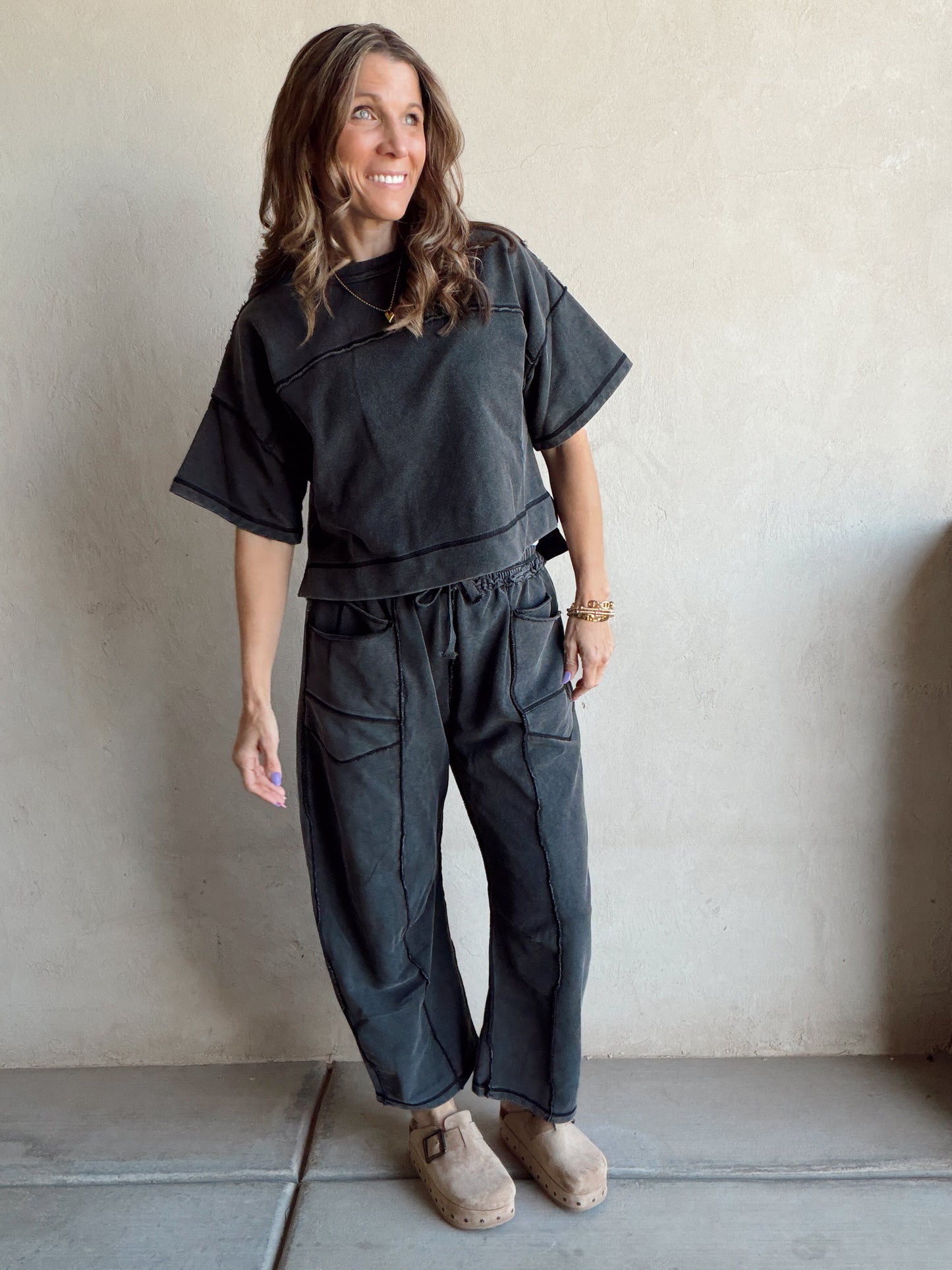 Clara Set in Mineral Washed Black (Won’t Ship Until 12/23)