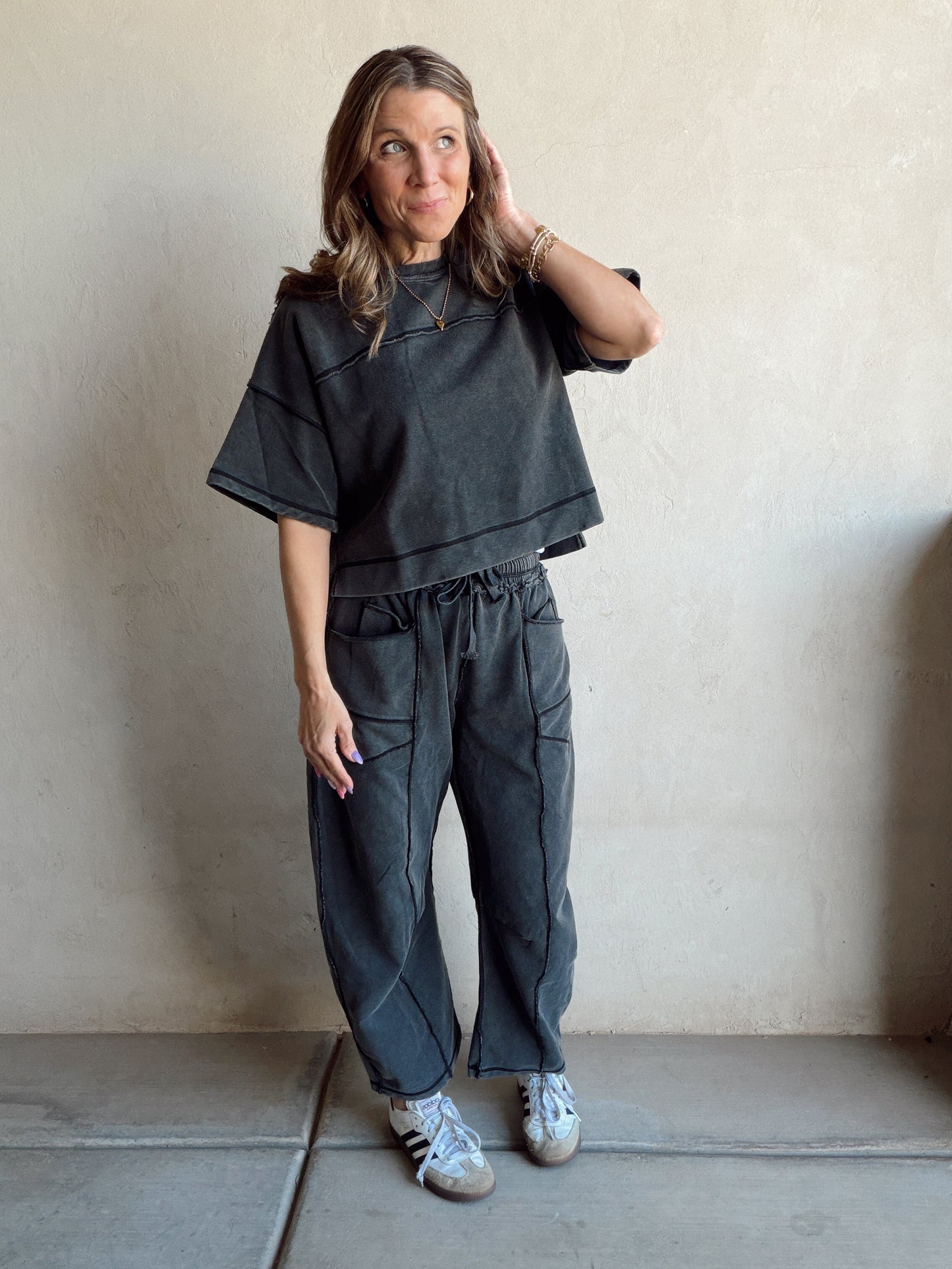 Clara Set in Mineral Washed Black (Won’t Ship Until 12/23)