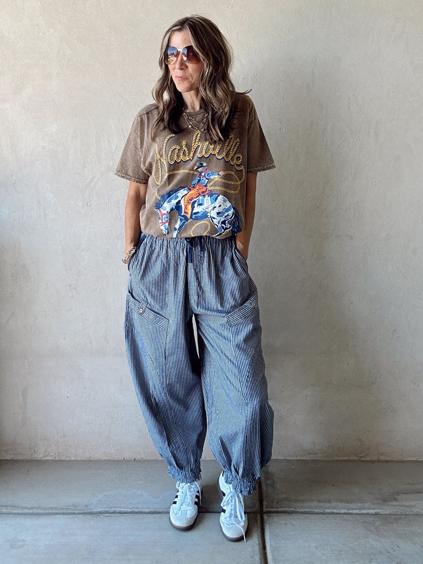 Cambria Pants in Cream, Olive, & Navy