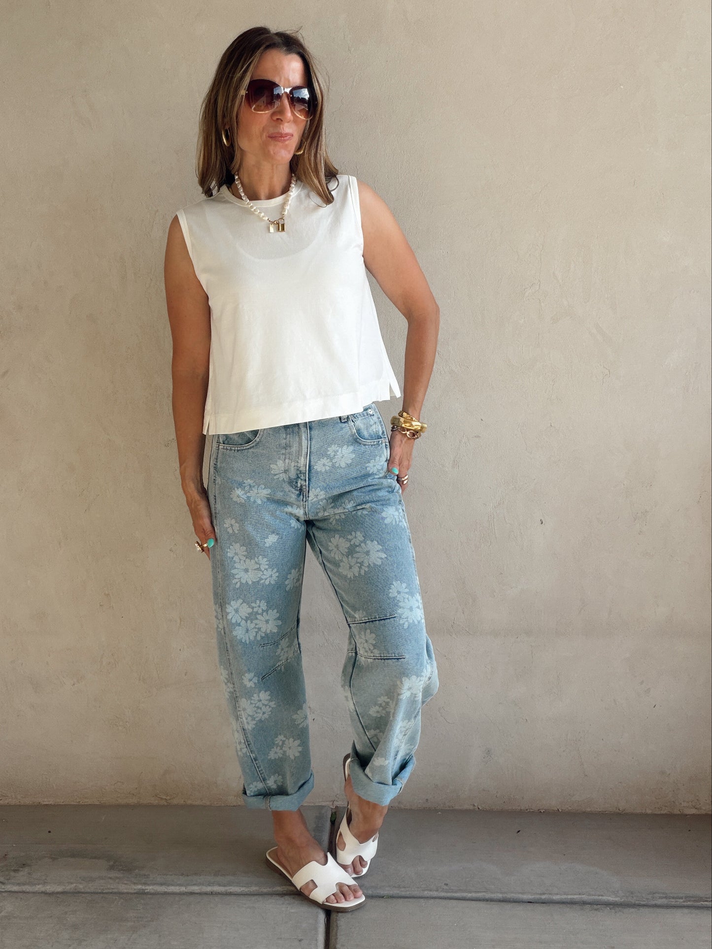 Melissa Tank in White