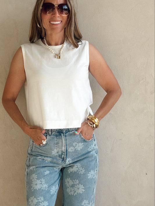 Melissa Tank in White