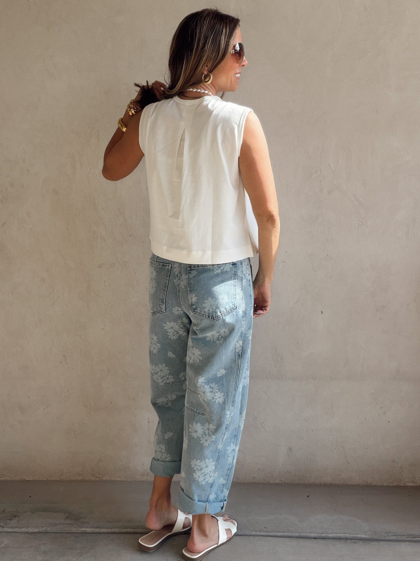 Melissa Tank in White