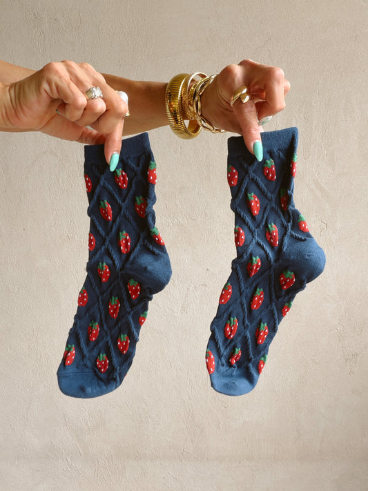 Strawberry Crew Socks
